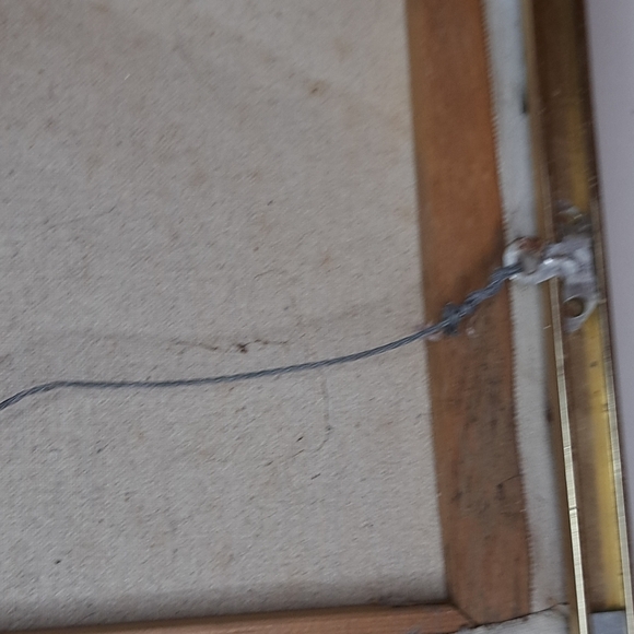 Vintage Garden Scene Wall Art with Gold Frame Signed By LINDA 12x16 - Picture 13 of 16